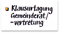 Klausurtagung, Gemeinderat