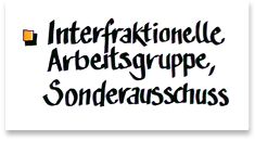 Interfraktionelle Arbeitsgruppe, Sonderausschuss